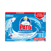 PATO DUCK WC ACTIVE DISCS x 2 spare parts #marine freshness 12 u