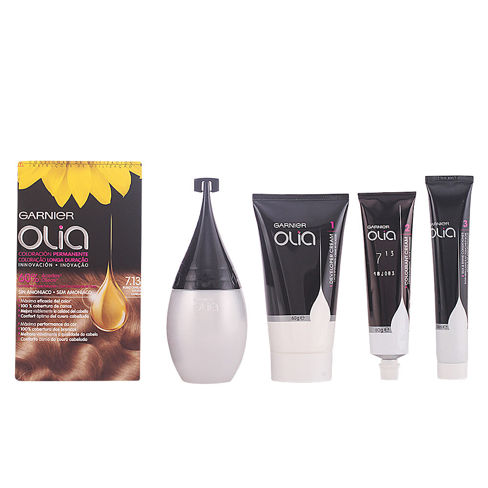 GARNIER OLIA coloración permanente sin amoniaco #7.13-rubio canela 1 u