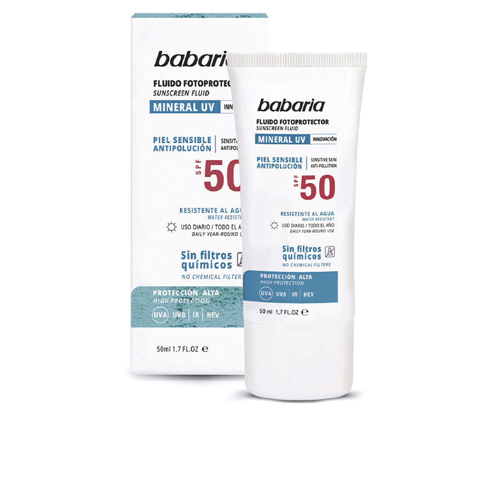 BABARIA SOLAR MINERAL UV easy photoprotective fluid SPF50 50 ml