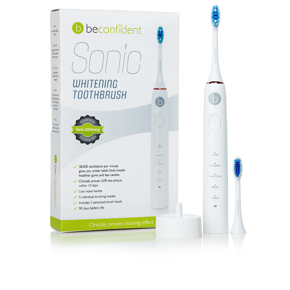 BECONFIDENT SONIC electric whitening toothbrush #white/rose gold 1 u
