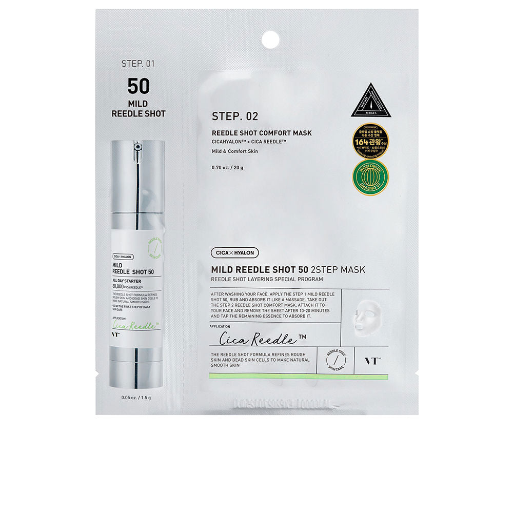 VT COSMETICS VT REEDLE SHOT 50 2-STEP microneedling mask 20g