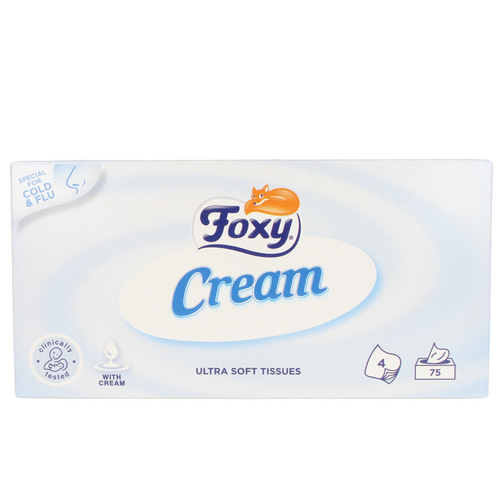 FOXY FACIAL CREAM pañuelos pieles sensibles 75 u