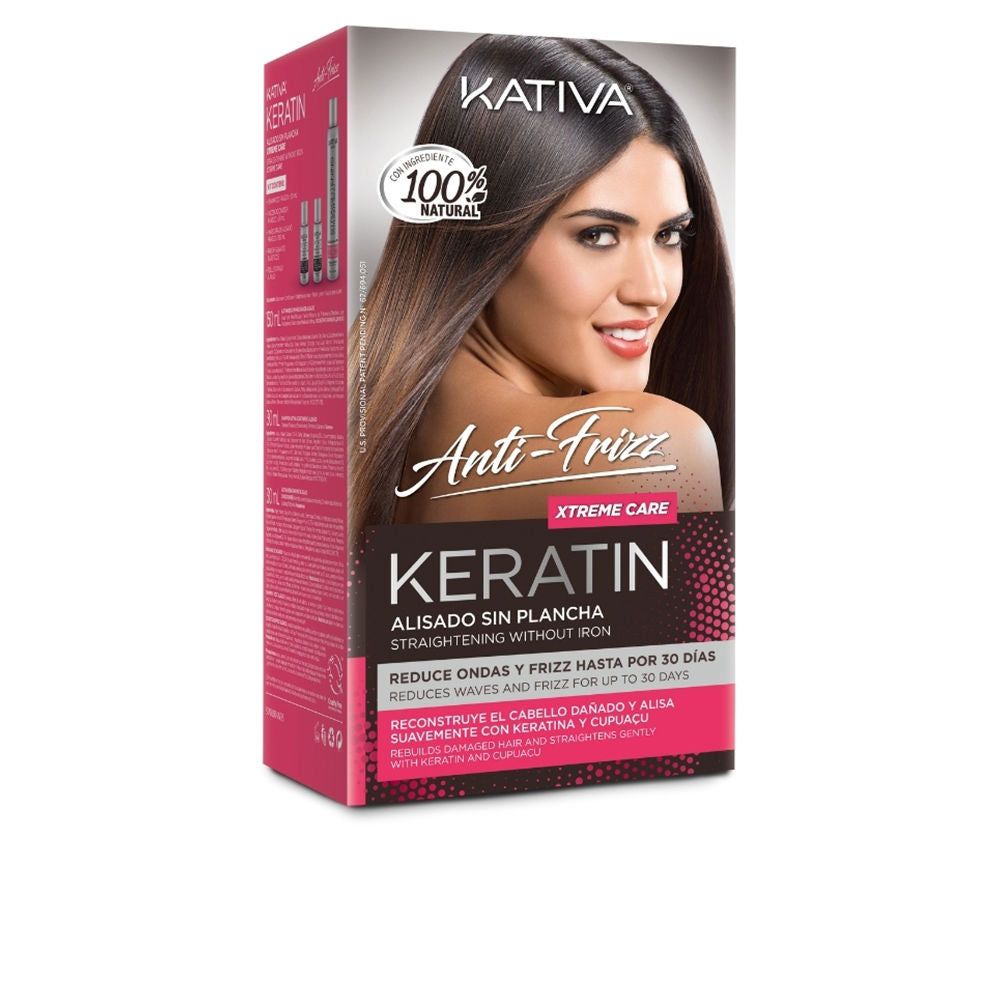 KATIVA KERATIN ANTI-FRIZZ Brazilian straightening without ironing xtrem care 30 days 3 units