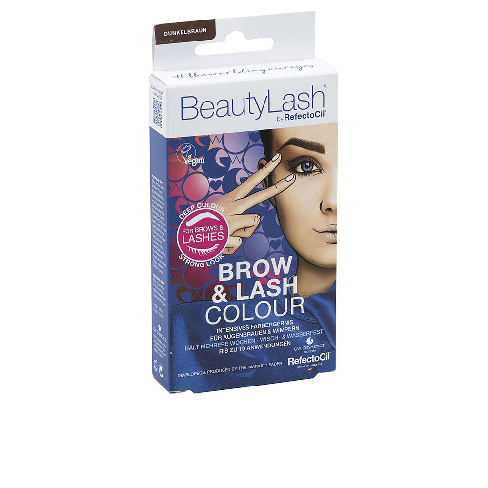 REFECTOCIL BEAUTYLASH BROW &amp; LASH COLOUR eyebrow and eyelash tint kit #Dark Brown 1 unit