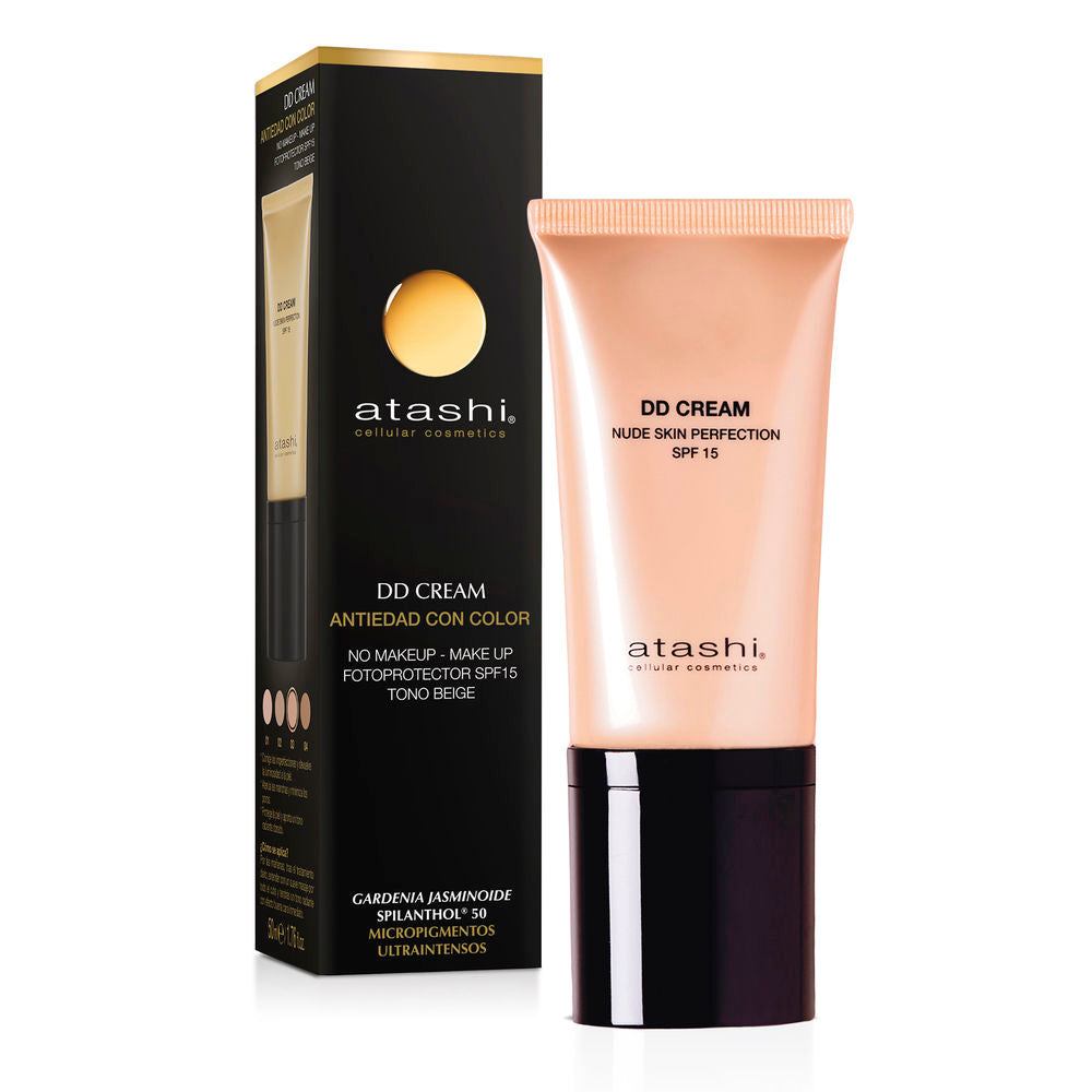 ATASHI DD CREAM natural skin perfection SPF15 #Beige 50 ml