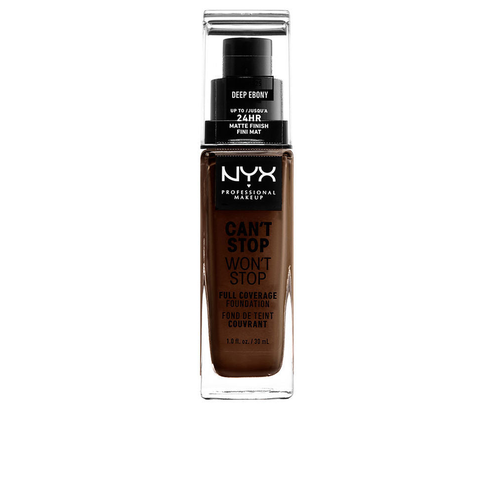 NYX PROFESSIONAL MAKE UP CAN'T STOP WON'T STOP full coverage foundation #deep ebony 30 ml