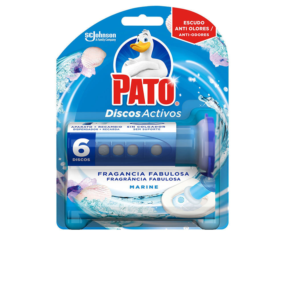 PATO DUCK WC ACTIVE DISCS device + 6 refills #marine freshness 7 u