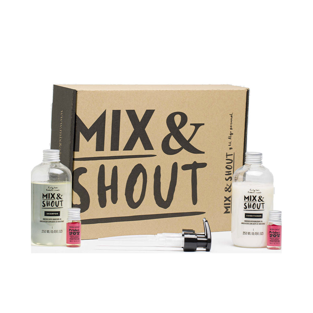 MIX & SHOUT BALANCING CURLY ROUTINE LOT 4 pz