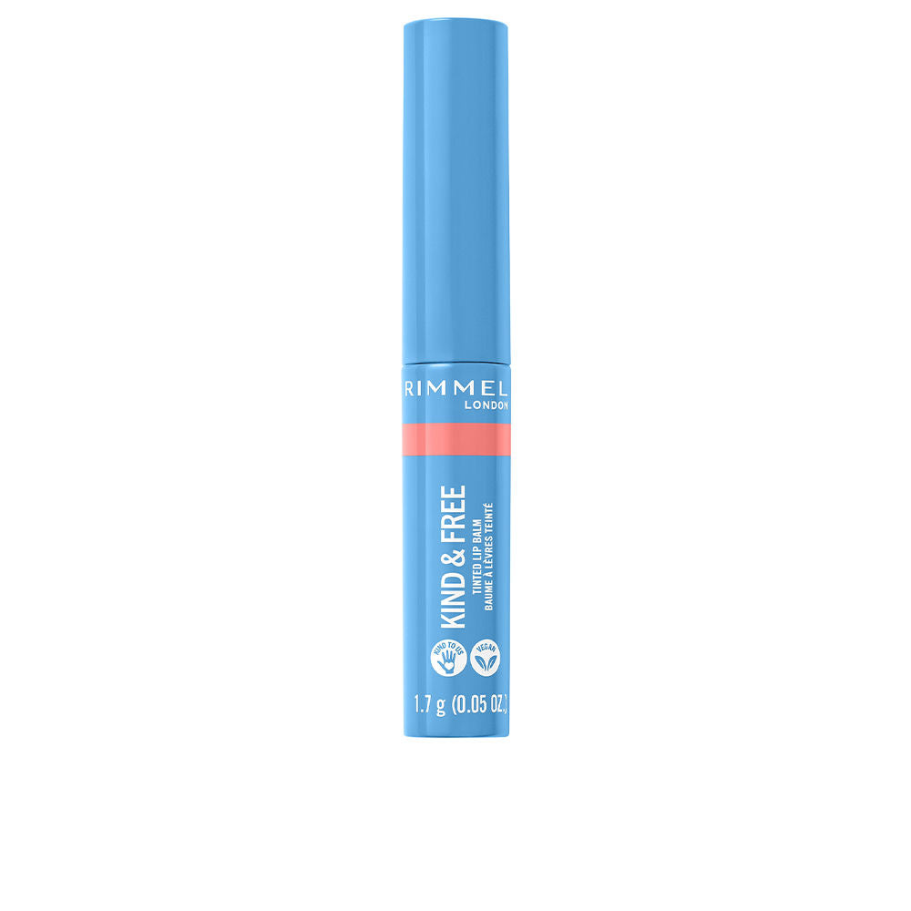 RIMMEL LONDON KIND &amp; FREE tinted lip balm #004-hibiscus blaze 1.7g