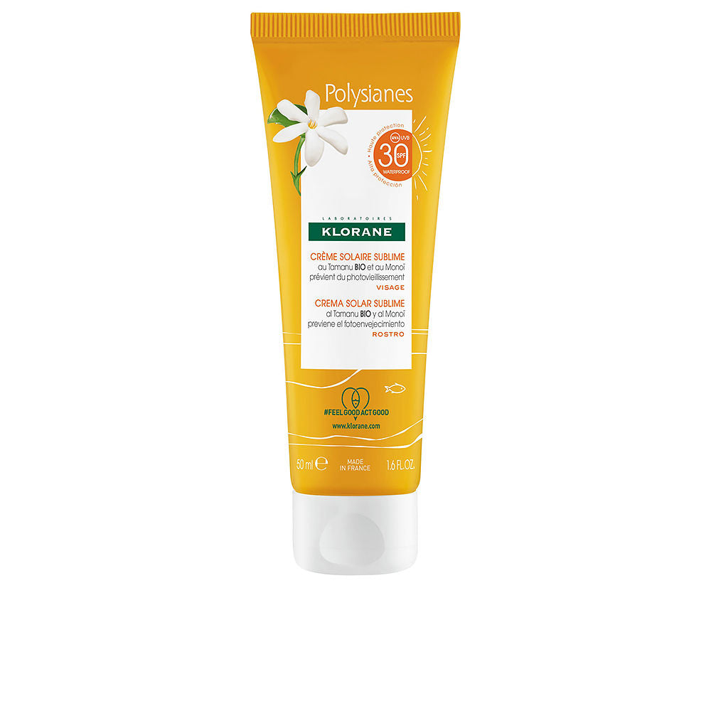 KLORANE POLYSIANES MONOÏ Y TAMANU BIO sublime sun cream SPF30 50 ml