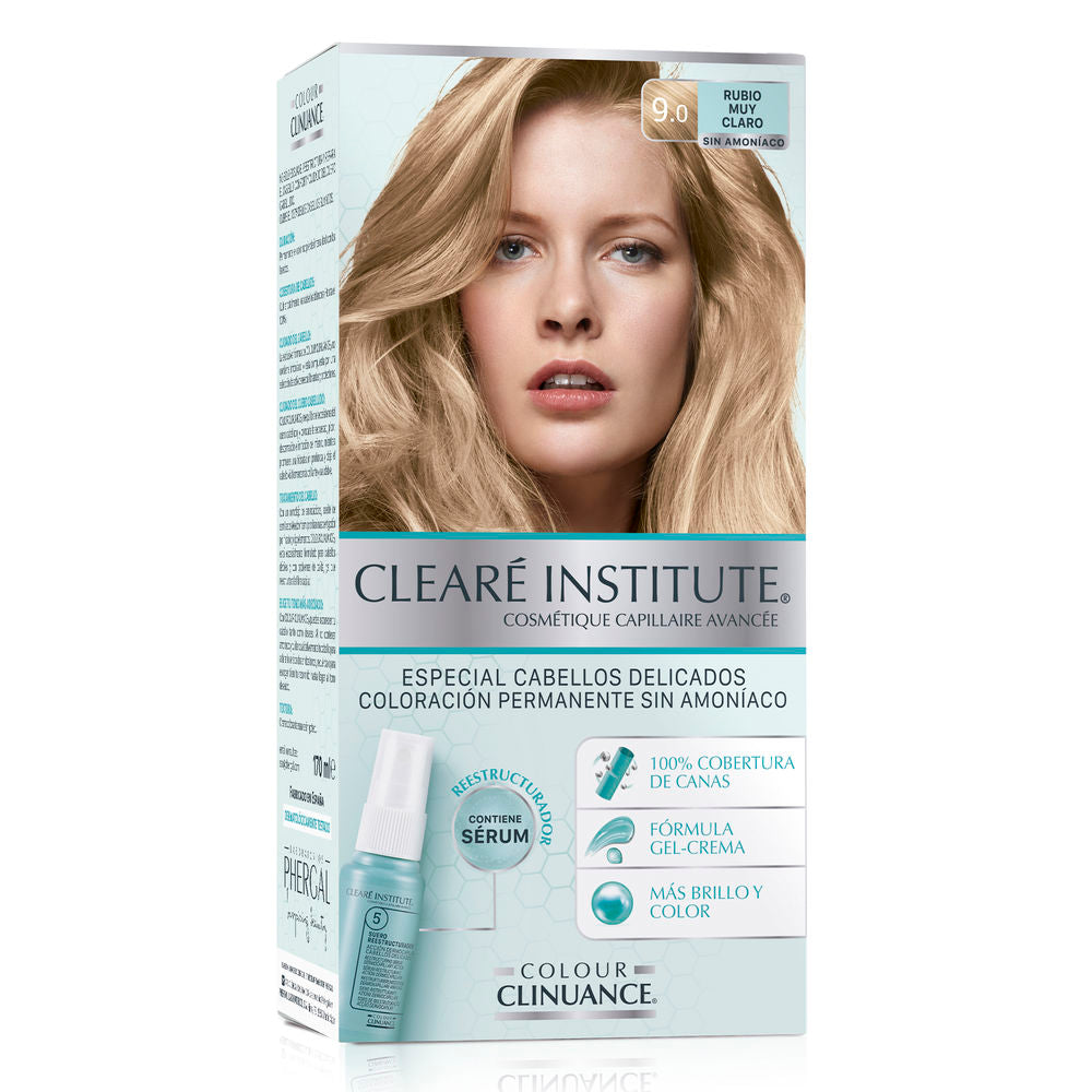 CLEARÉ INSTITUTE COLOUR CLINUANCE delicate hair #9.0-very light blonde 1 unit