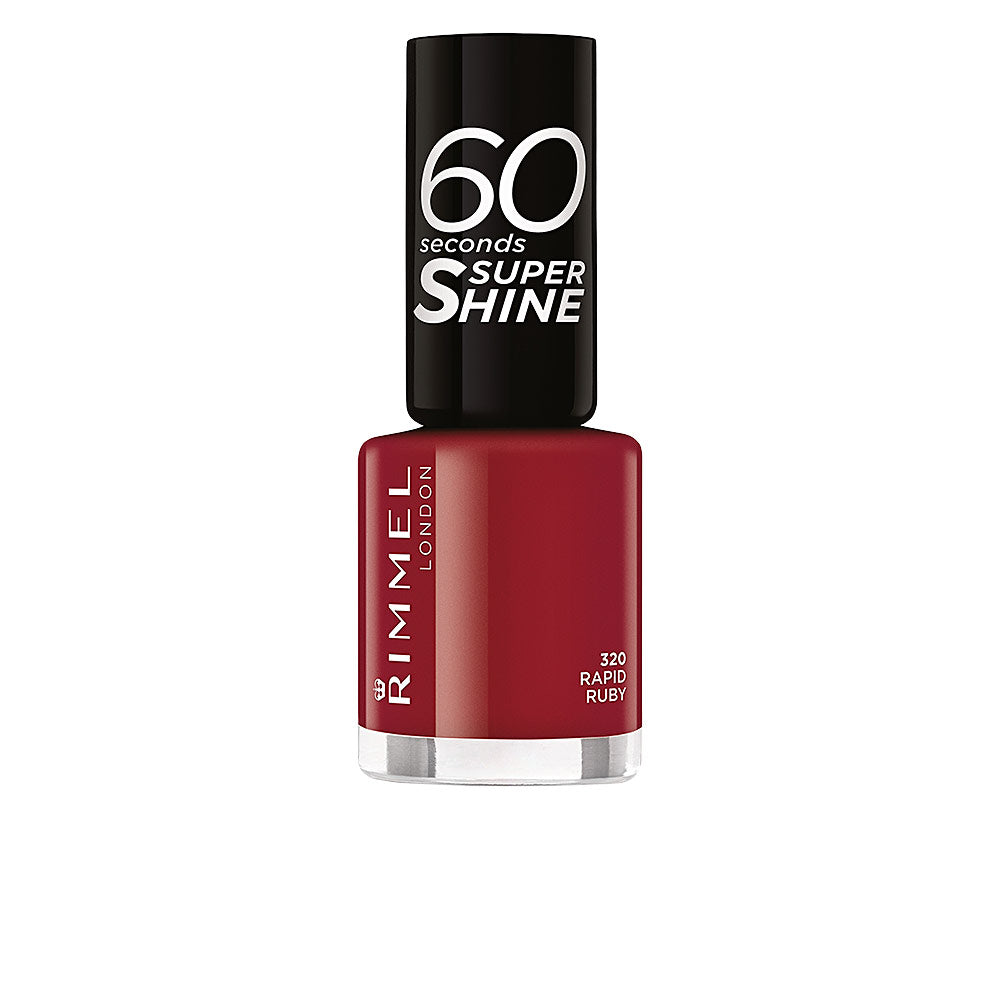 RIMMEL LONDON 60 SECONDS SUPER SHINE nail polish #320-rapid ruby 8 ml