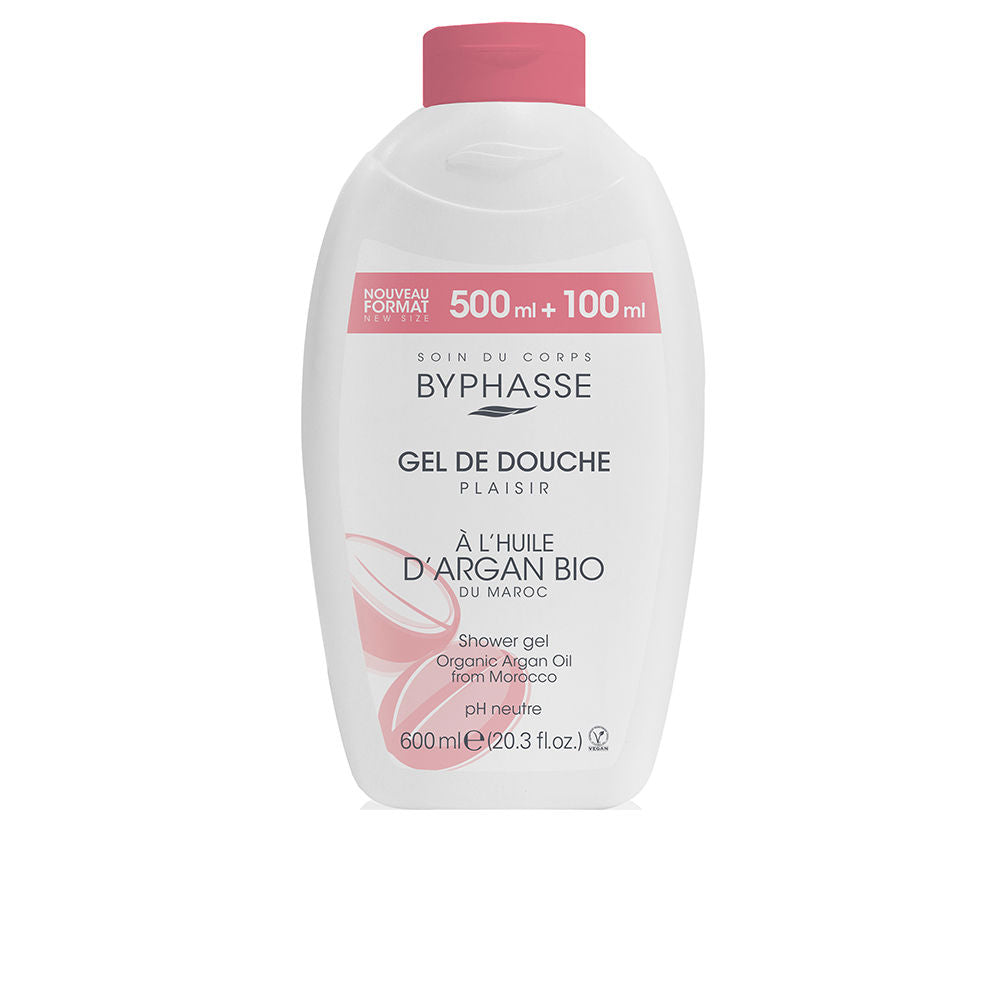 BYPHASSE PLAISIR SHOWER GEL organic argan oil 600 ml