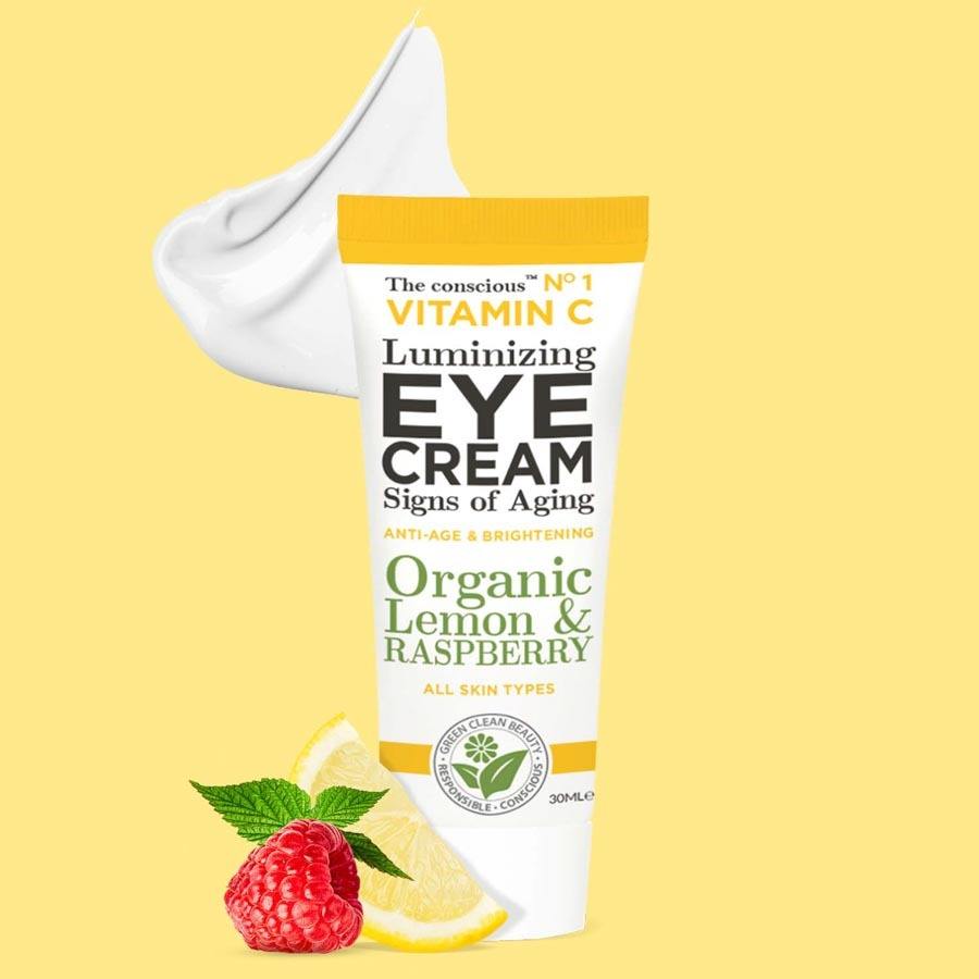 THE CONSCIOUS™ VITAMIN C luminizing eye cream organic lemon & raspberry 30 ml
