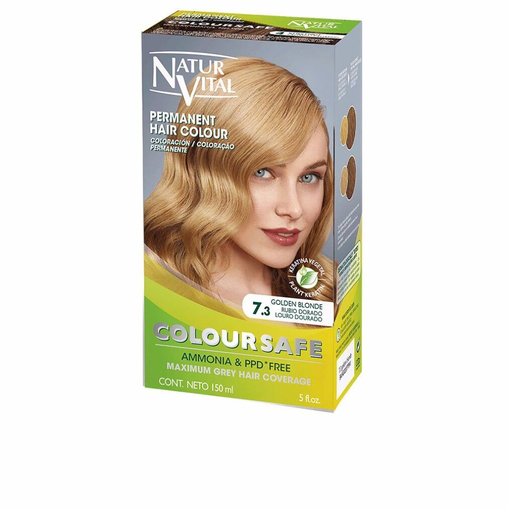 NATUR VITAL COLOURSAFE permanent hair color #7.3 - golden blonde