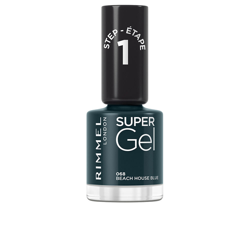 RIMMEL LONDON SUPER GEL nail polish #068-beach house blue 12 ml