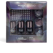 MAGIC STUDIO BLACK CRYSTALS NAIL LOT 7 pcs