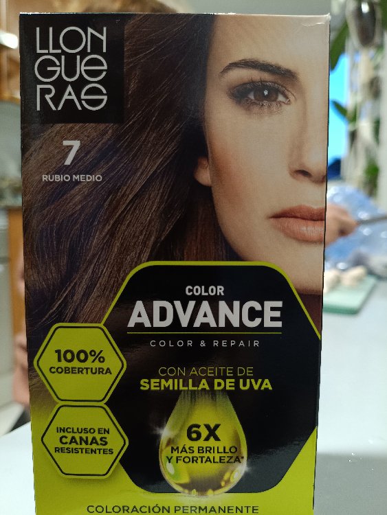 LLONGUERAS COLOR ADVANCE #7-rubio medio 1 u