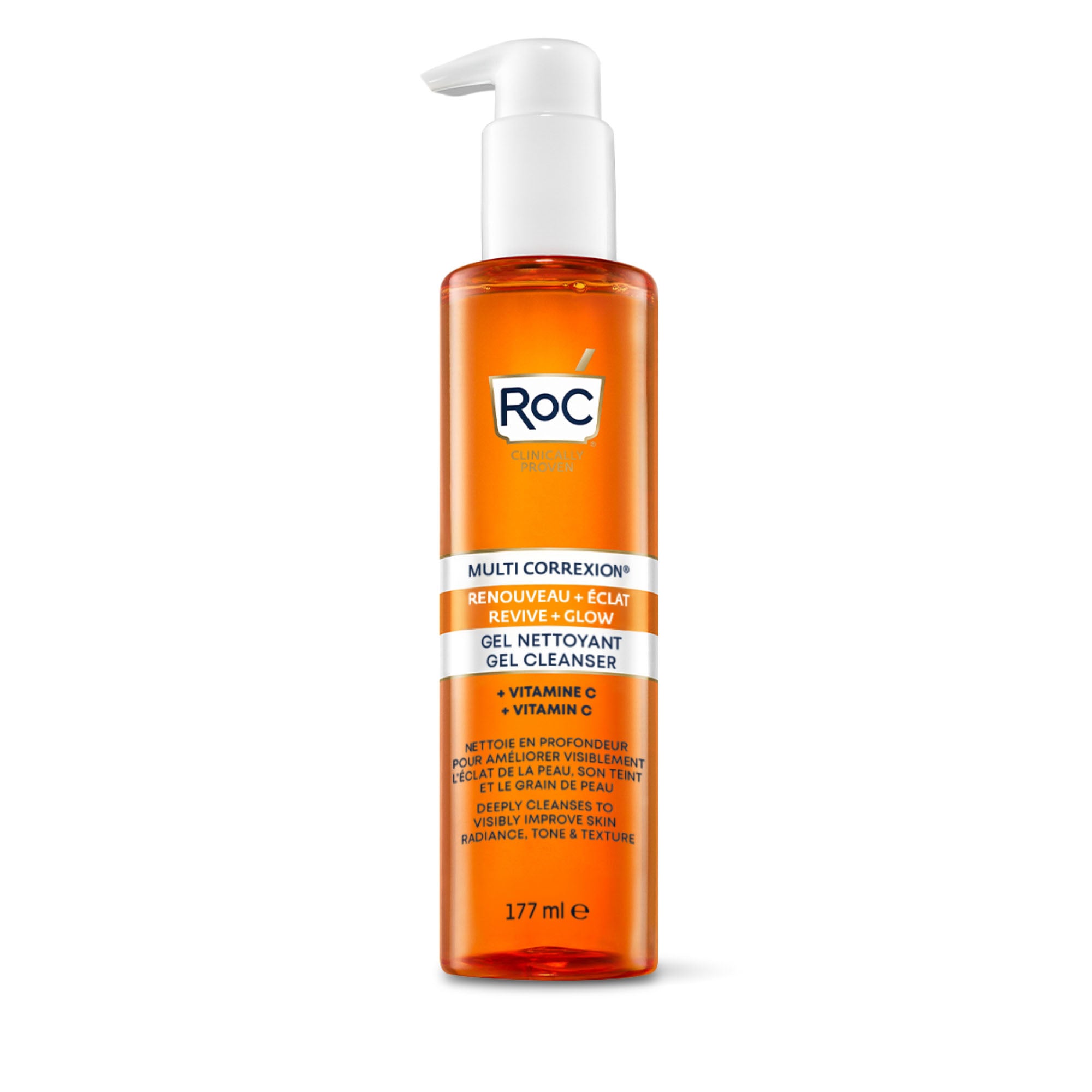 ROC REVIVE + GLOW & gel limpiador 177 ml
