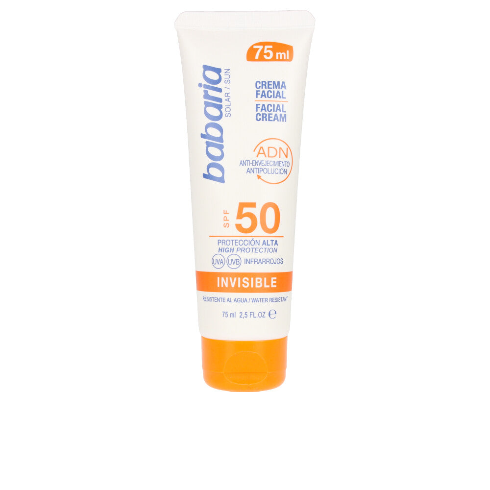BABARIA SOLAR INVISIBLE DNA facial sun cream SPF50 75 ml