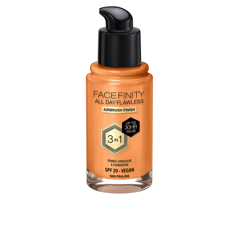 MAX FACTOR FACEFINITY ALL DAY FLAWLESS 3 IN 1 makeup base #88-praline 30 ml