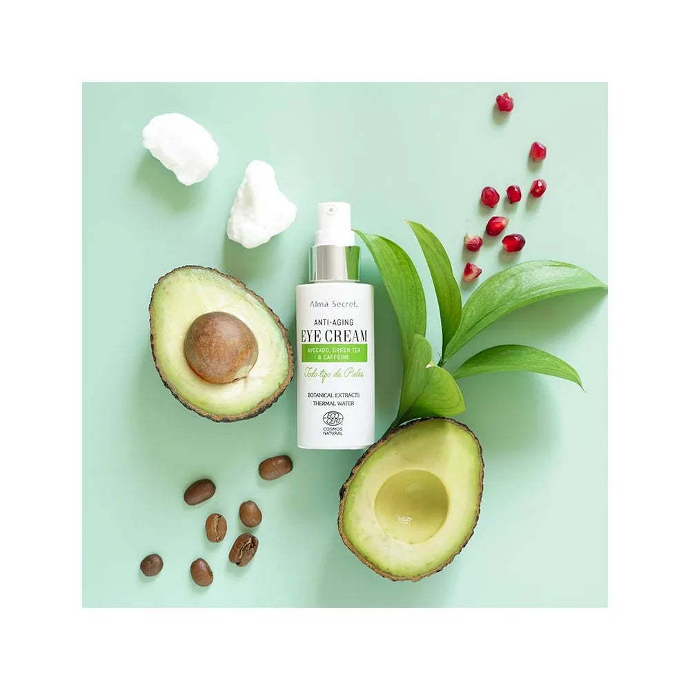 ALMA SECRET Anti-aging EYE CREAM with avocado, green tea &amp; caffeine botanical extracts 30 ml