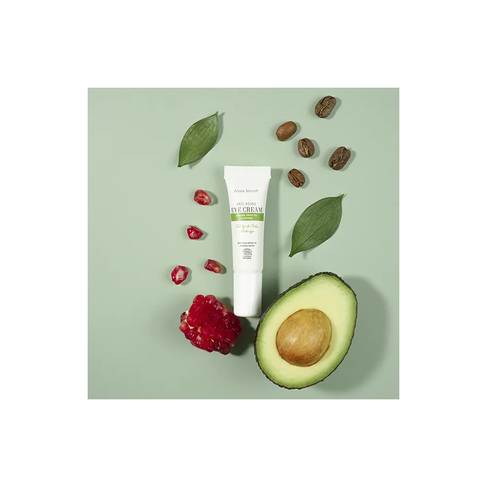 ALMA SECRET EYE CREAM anti-aging with avocado, green tea & caffeine 10 ml