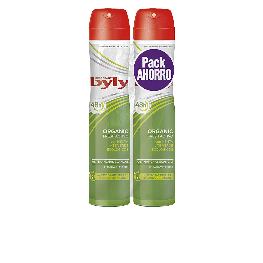 BYLY ORGANIC EXTRA FRESH DEO VAPO LOT 2 x 200 ml