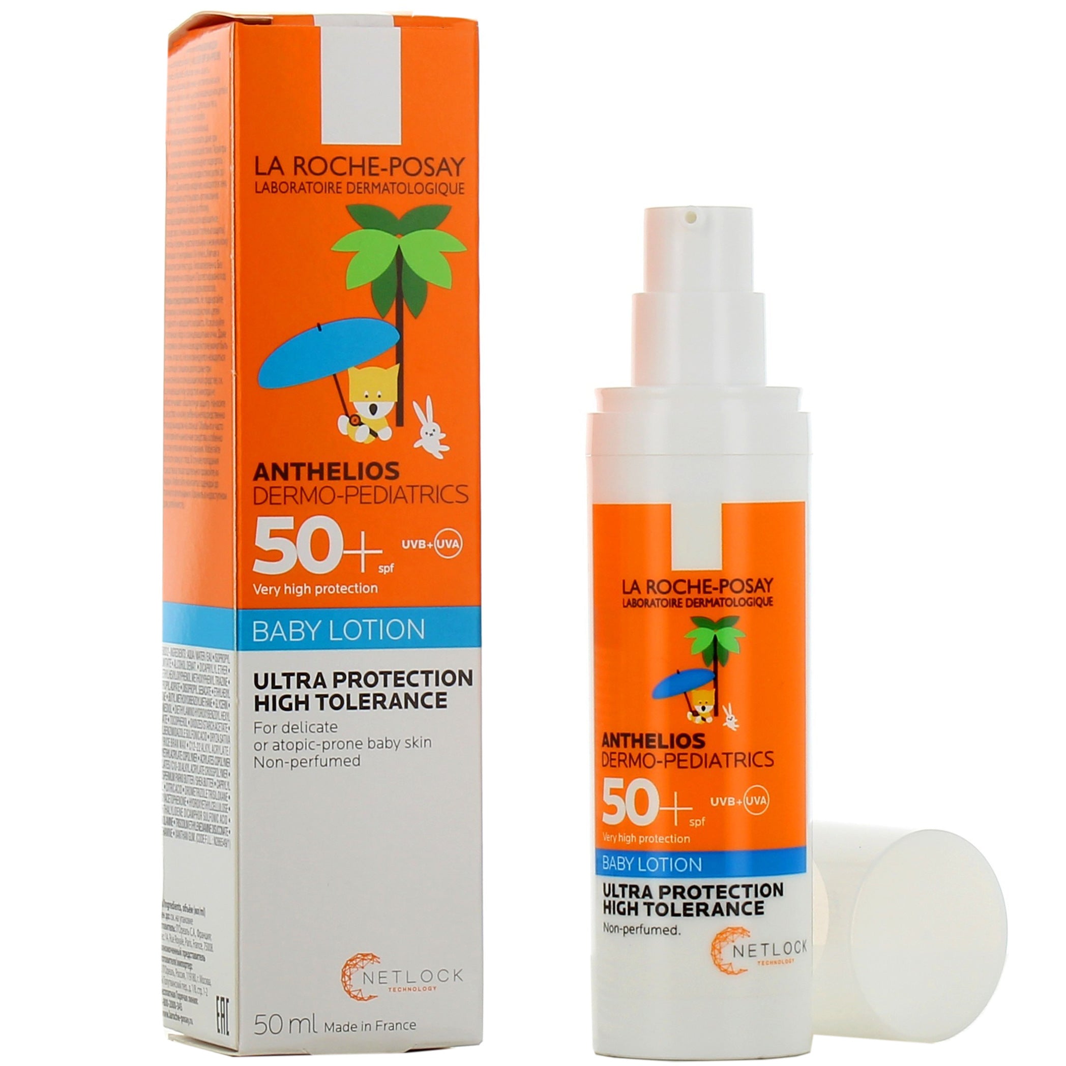 LA ROCHE POSAY ANTHELIOS DERMO-PEDIATRICS Baby Sunscreen Lotion for Baby, SPF50+ 50 ml