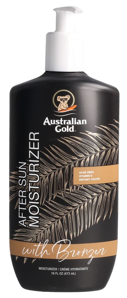 AUSTRALIAN GOLD AFTER SUN MOISTURIZER body cream with bronzer 473 ml