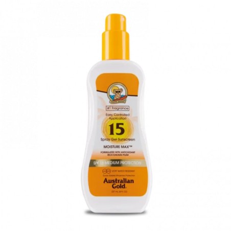 AUSTRALIAN GOLD SUNSCREEN SPF15 spray gel 237 ml