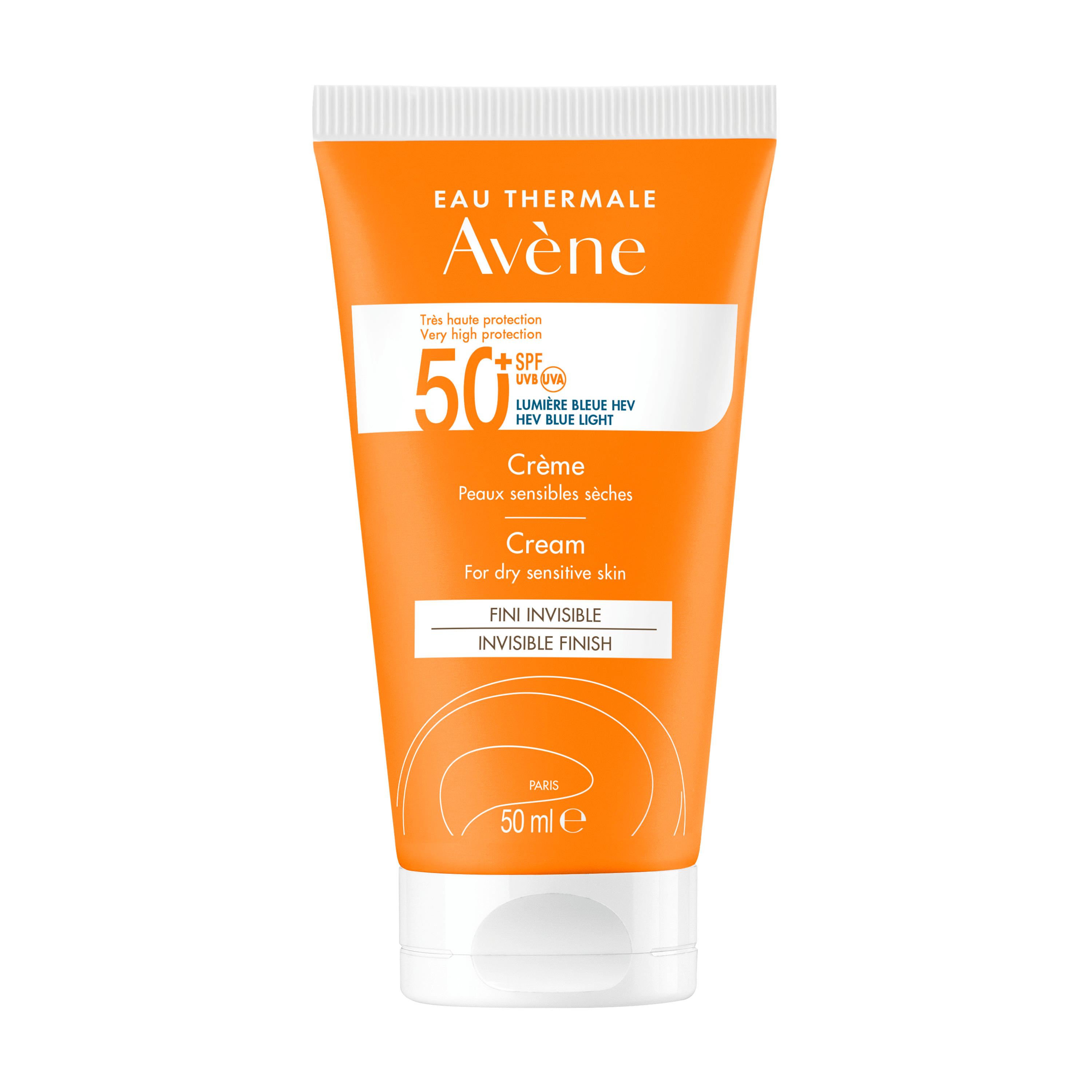 AVÈNE SOLAIRE HAUTE PROTECTION fluido sin perfume SPF50+ 50 ml