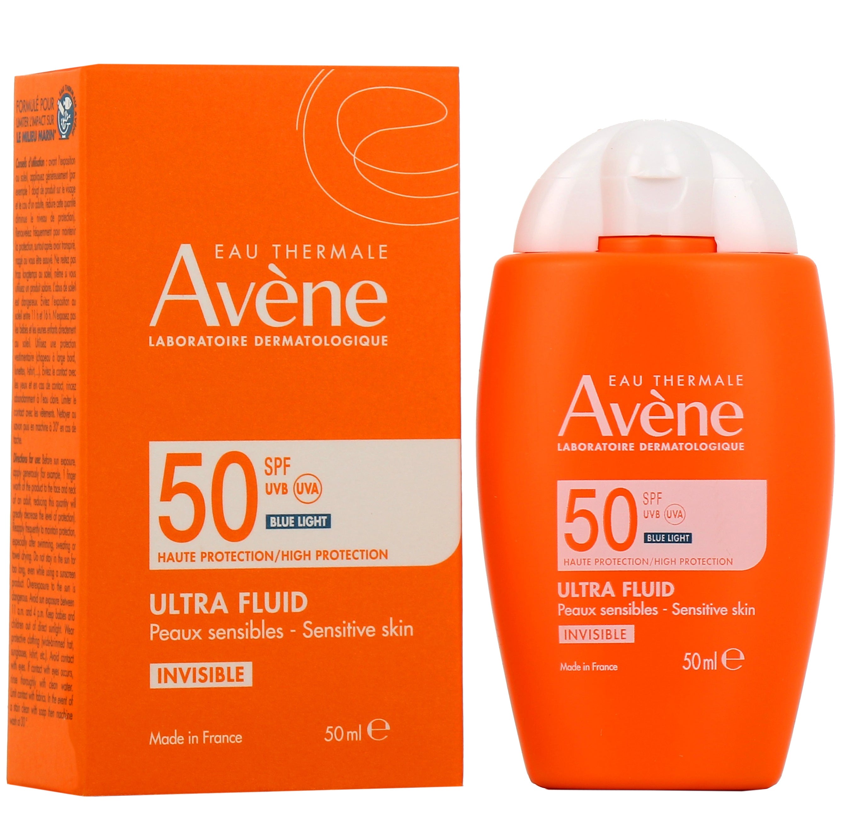 AVÈNE SOLAIRE ULTRA FLUID MAT PERFECT universal facial sunscreen SPF 50 50 ml
