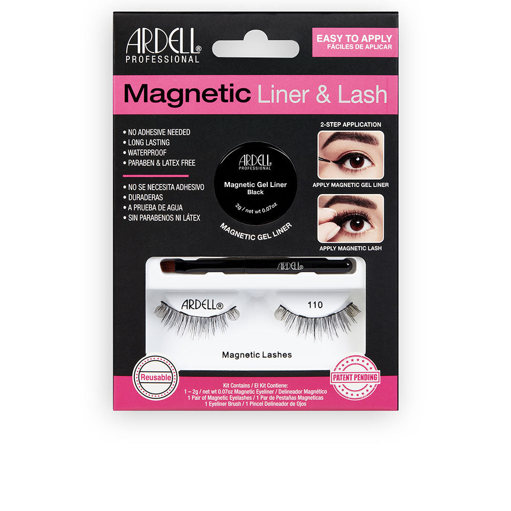 ARDELL MAGNETIC LINER &amp; LASH eyelashes #110 + gel liner 3 u
