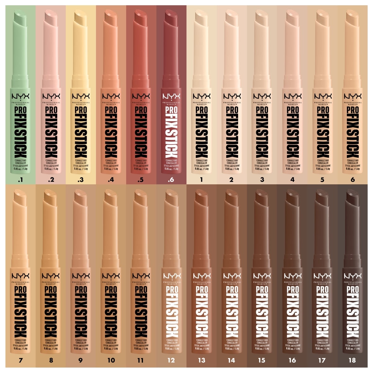 NYX PROFESSIONAL MAKE UP PRO FIX STICK concealer stick #golden 1.6 gr