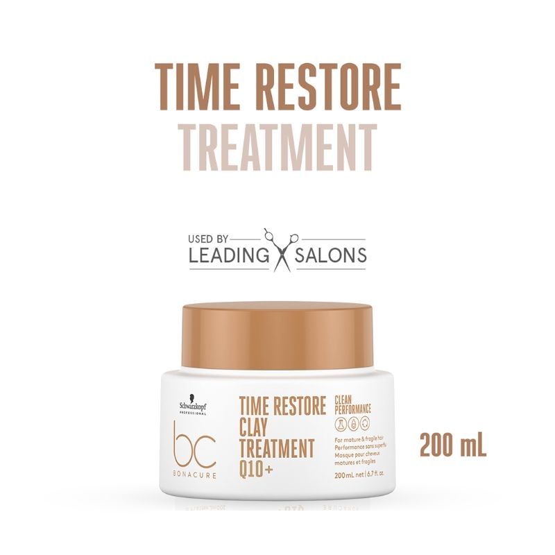 SCHWARZKOPF BC TIME RESTORE Q10+ clay treatment 200 ml