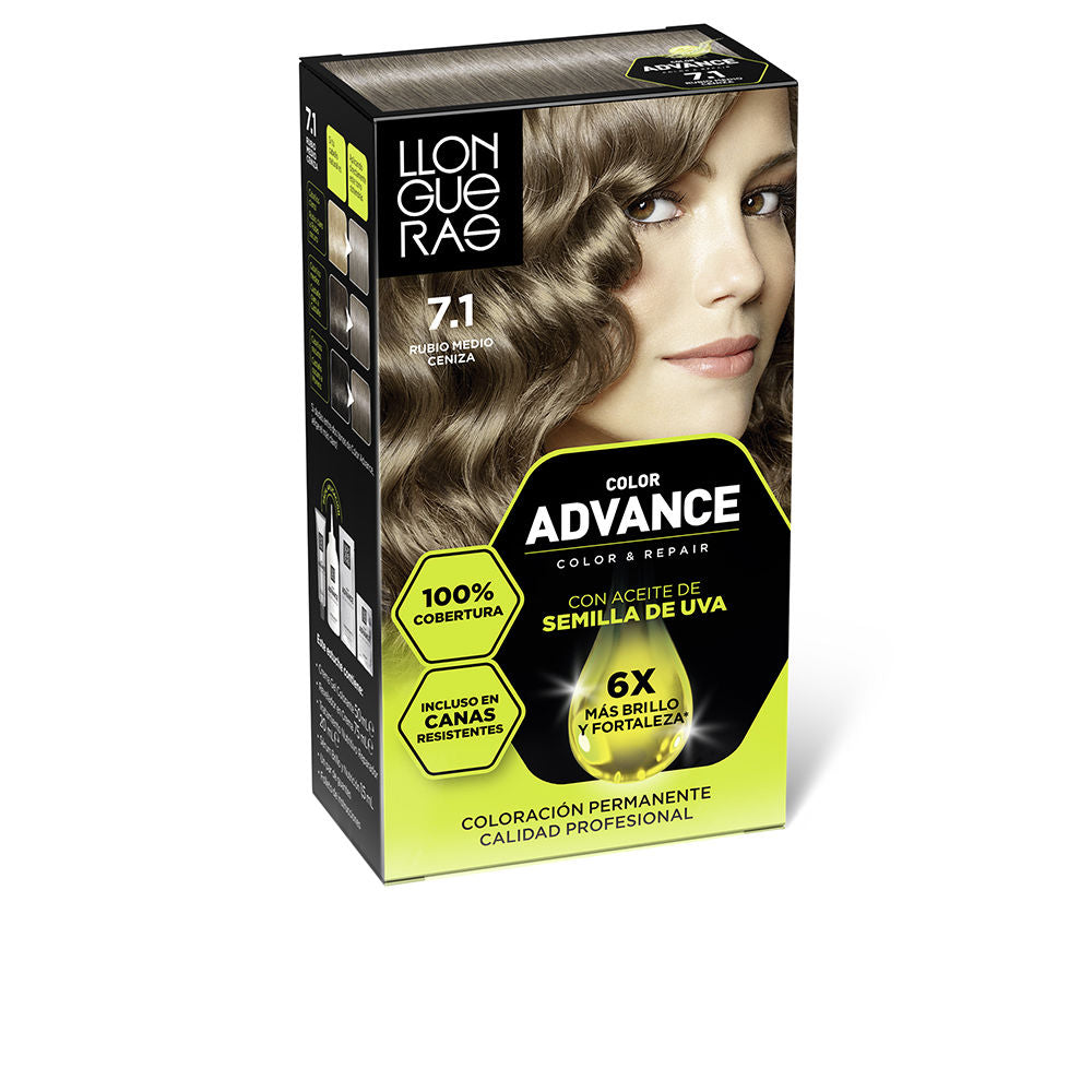 LLONGUERAS COLOR ADVANCE #7,1-rubio ceniza 1 u