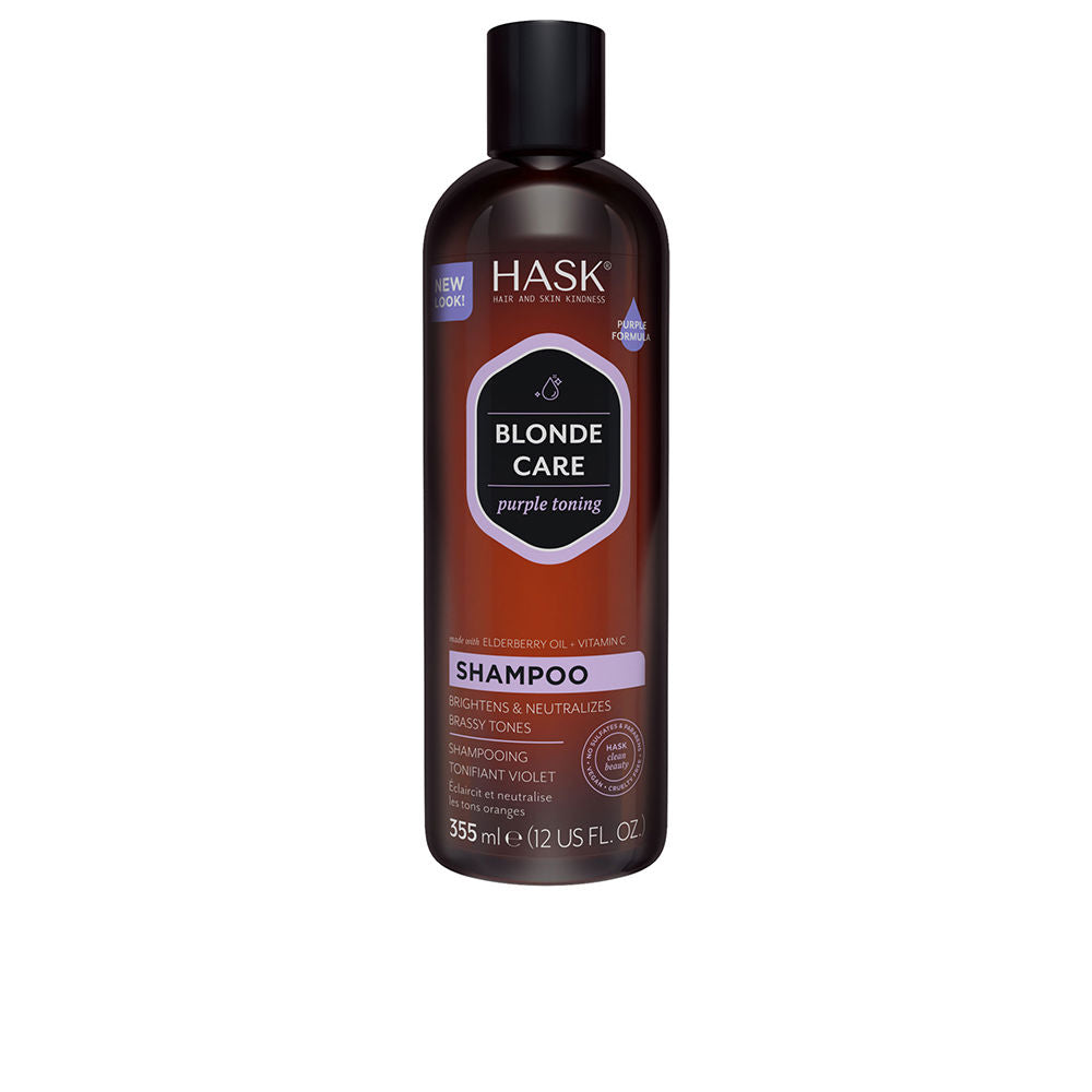 HASK BLONDE CARE purple toning shampoo 355 ml