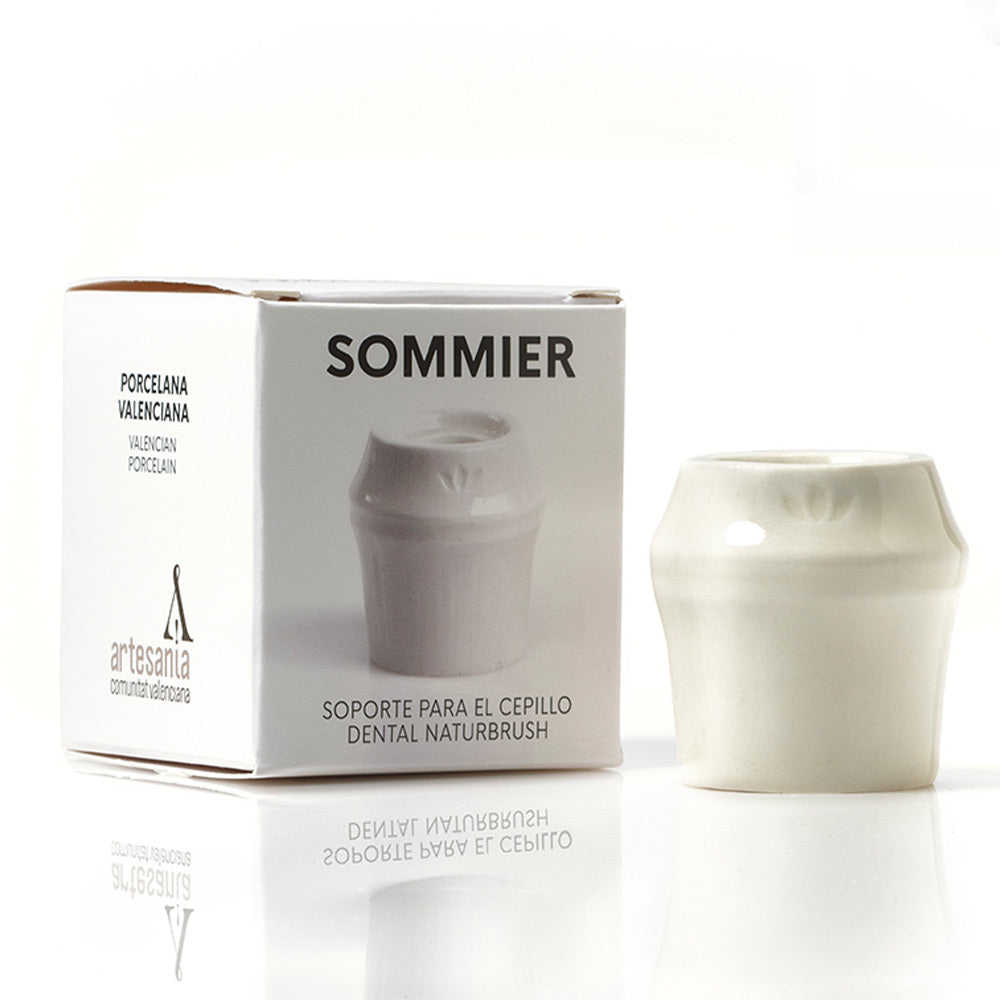 NATURBRUSH SOMMIER soporte para cepillo dental #blanco 1 pz