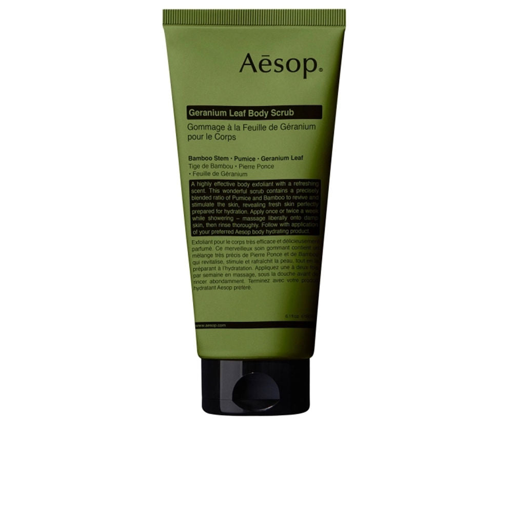 AESOP GERANIUM LEAF body scrub 180 ml