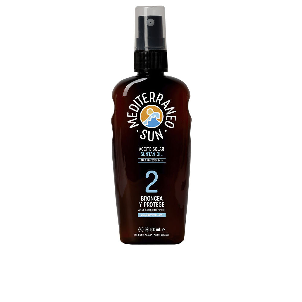 MEDITERRANEO SUN TAN &amp; PROTECT sun oil SPF2 100 ml