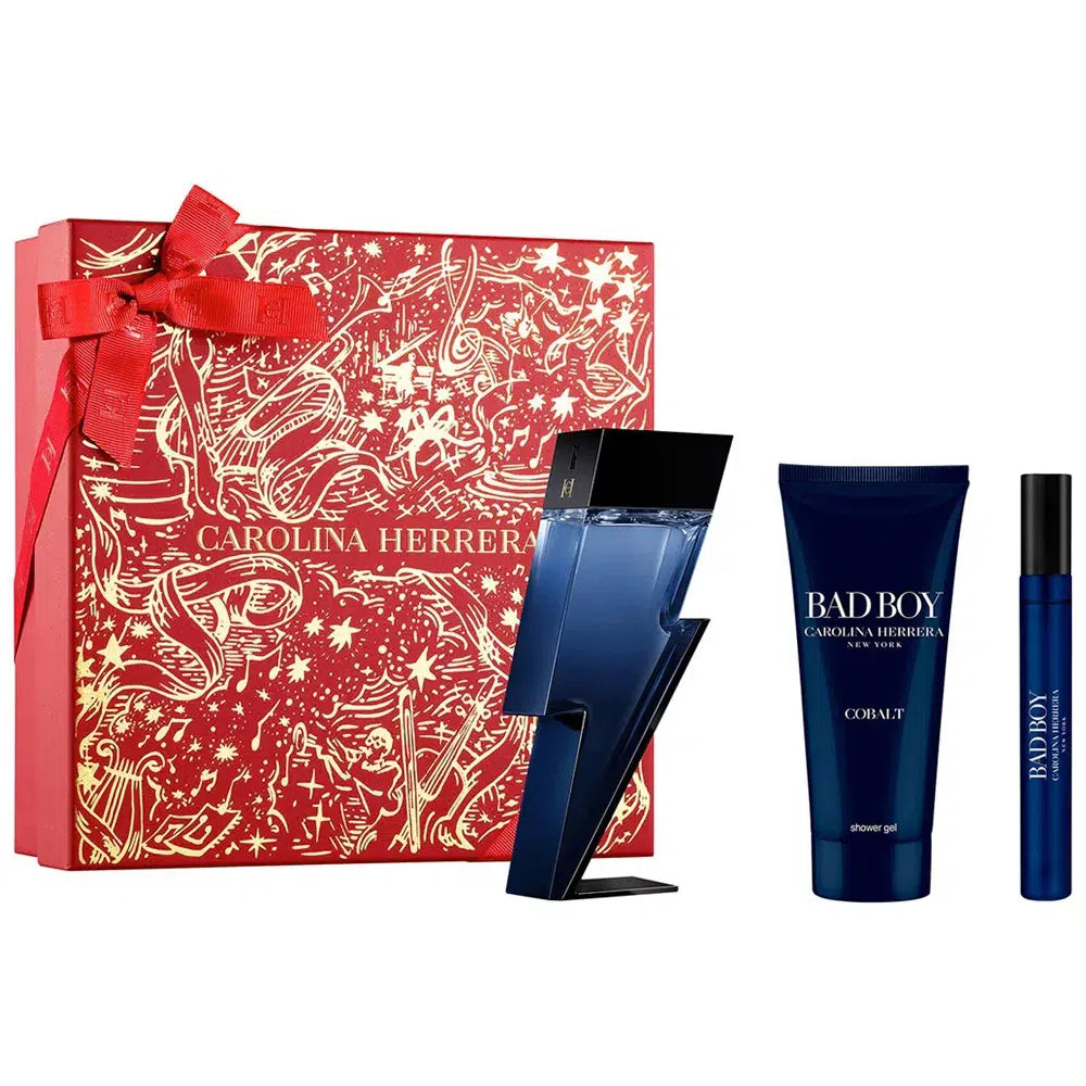 CAROLINA HERRERA BAD BOY COBALT CASE 3 pcs