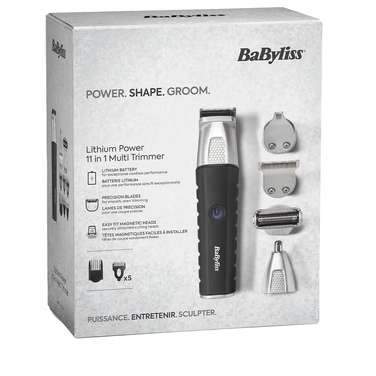 BABYLISS MT812E 11-in-1 Lithium Power Multi-Function Trimmer, 1 unit