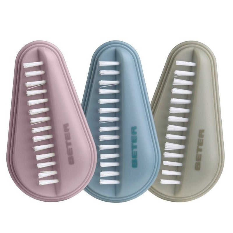 BETER DOUBLE NAIL BRUSH, nylon bristles #gray 1 unit