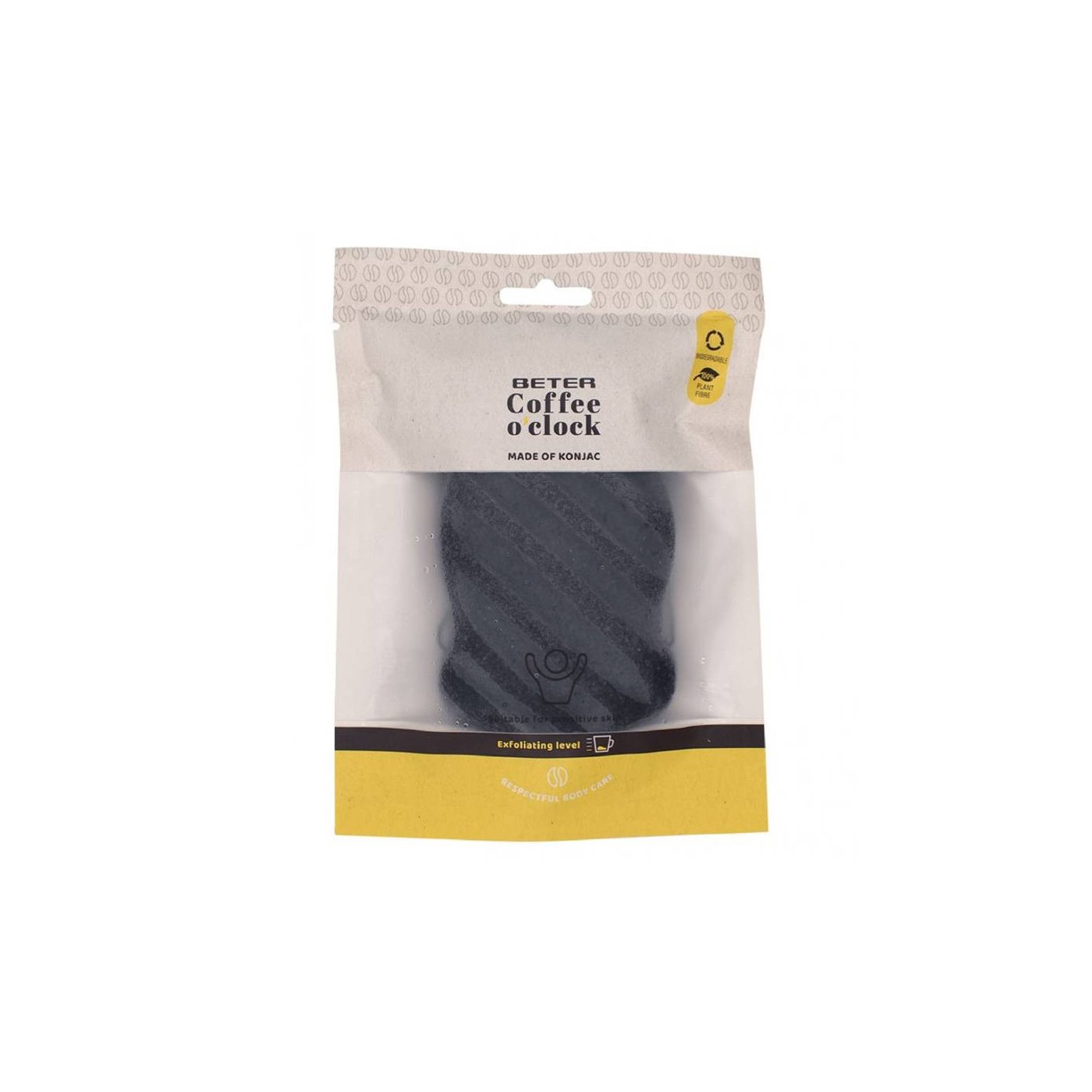 BETER KONJAC BODY SPONGE - Coffee O'clock 1 u