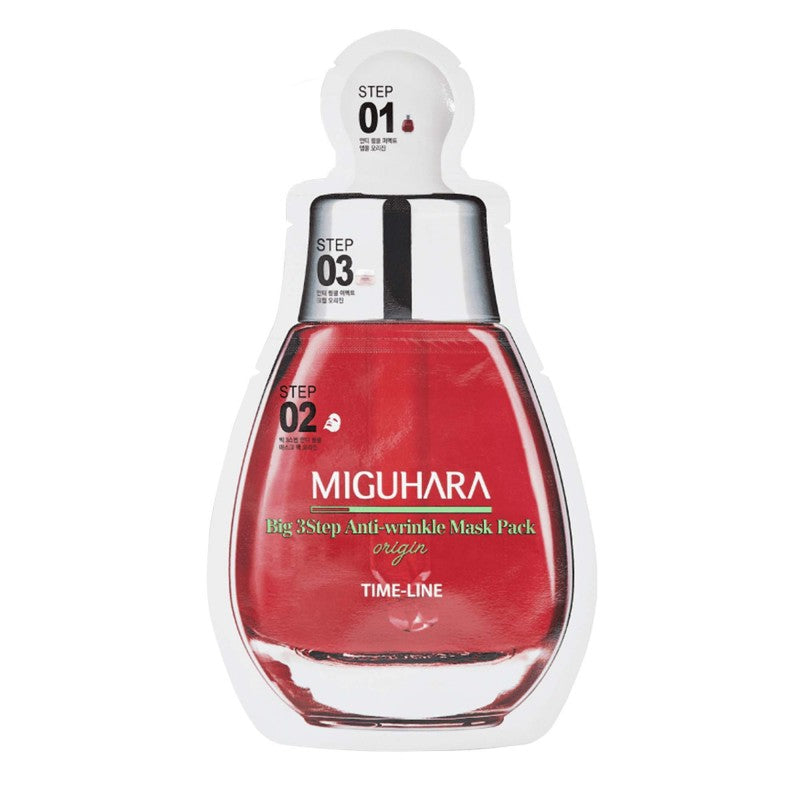 MIGUHARA BIG 3 STEP ANTI-WRINKLE MASK PACK ORIGIN 2 pz