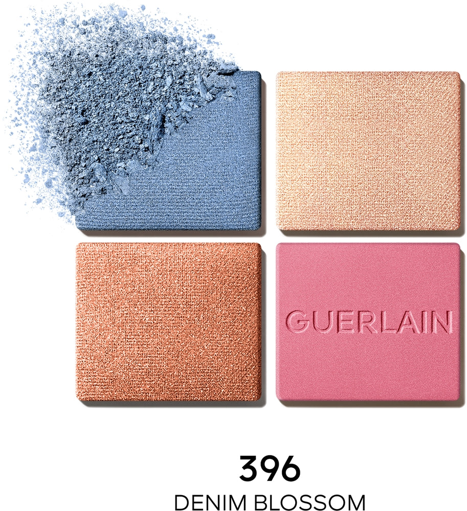 GUERLAIN OMBRES G eyeshadows in 4 shades limited edition #396-Denim Blossom 6 gr