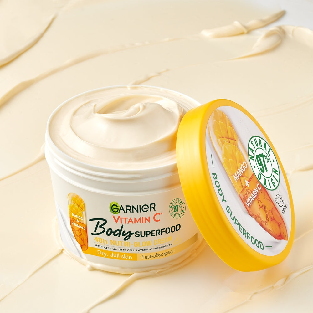 GARNIER BODY SUPERFOOD AVENA bálsamo corporal hidratante hipoalergénico piel sensible 380 ml