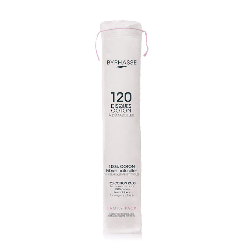 BYPHASSE COTTON PADS makeup remover 120 units