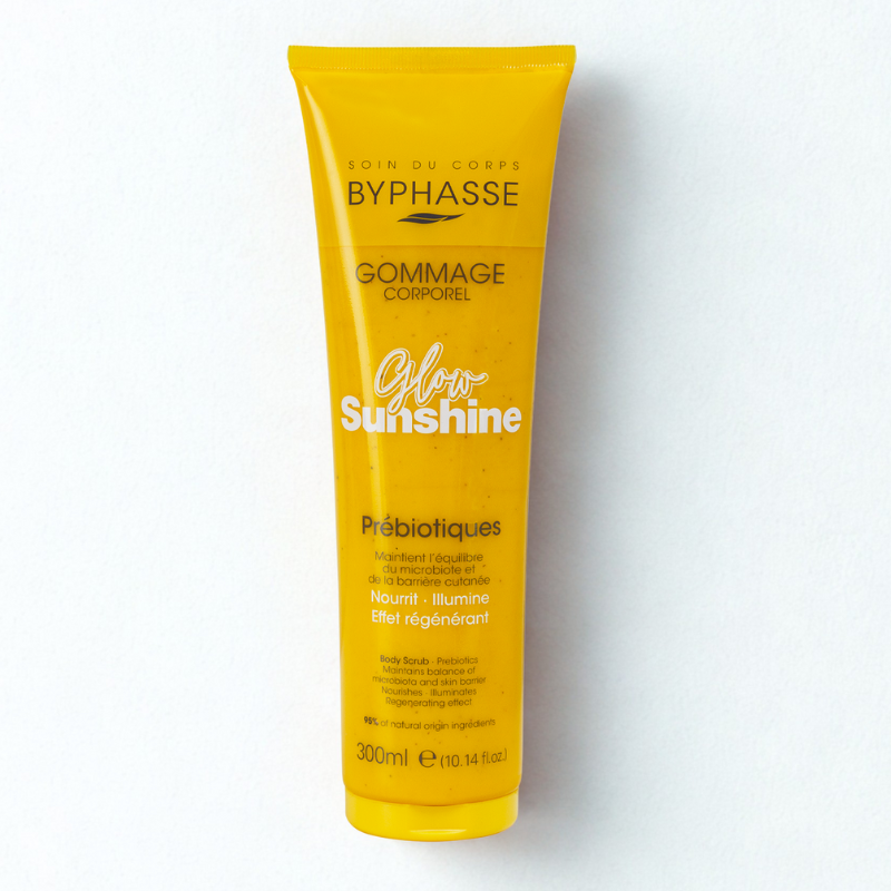 BYPHASSE GLOW SUNSHINE prebiotic body scrub 300 ml